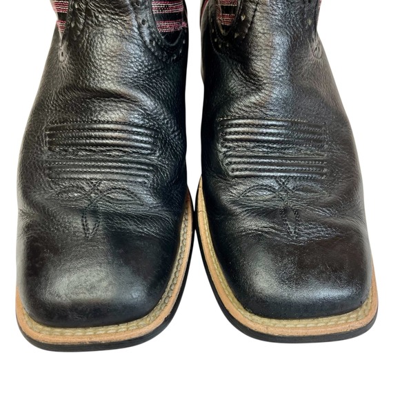 Ariat Outsider 10017368 Black Pink Stitch Western Cowboy Boots Women's 9.5B - Picture 6 of 12